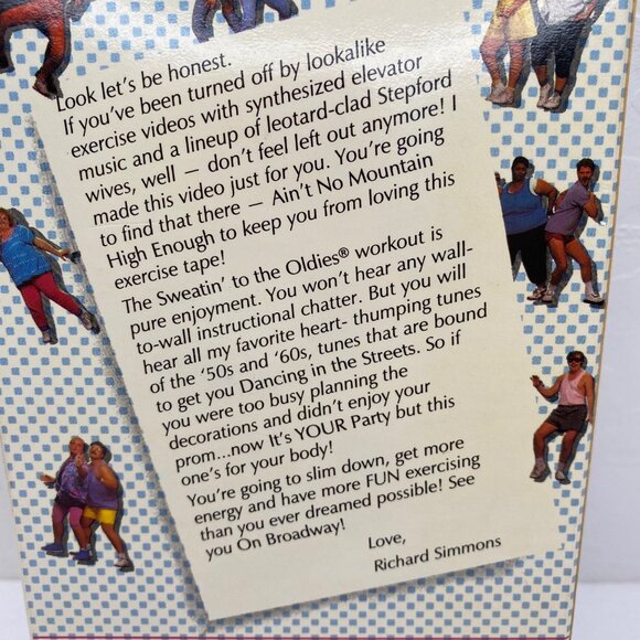 Richard Simmons Sweatin To The Oldies VHS 1988 Exercise Workout Video - Picture 3 of 7